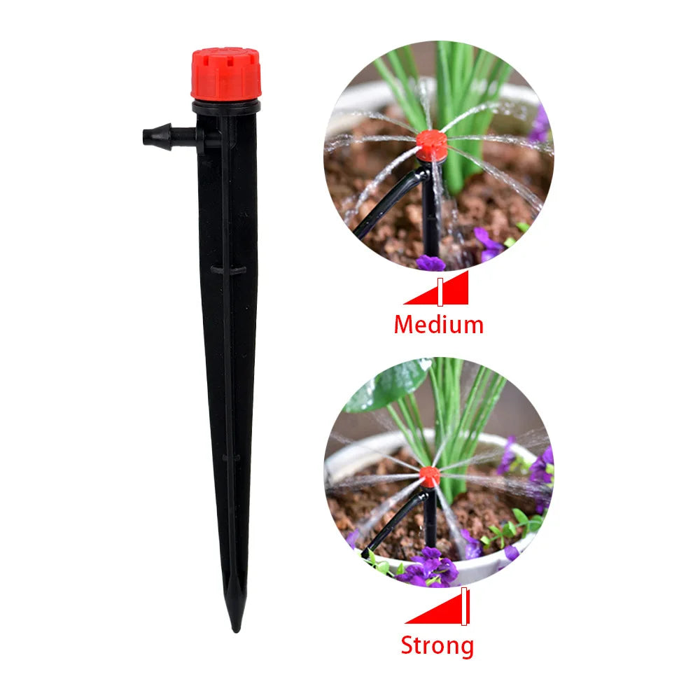 360-Degree Spray Nozzle Set with 30 Pieces | Adjustable Garden & Greenhouse Irrigation | Compatible with 4/7 mm Hoses | Accessories