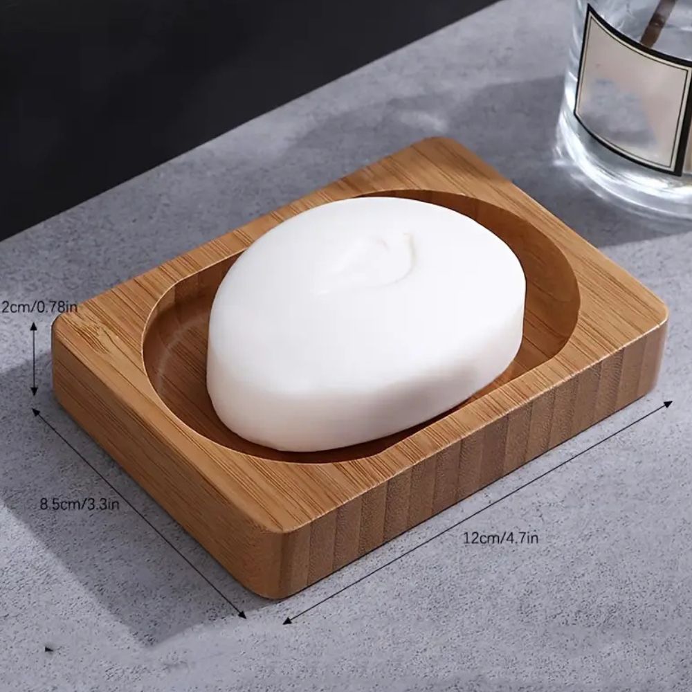 Elegant Bamboo Soap Holder for a Stylish Bathroom