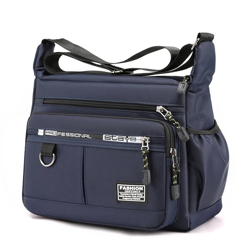 Stylish Multi-Pocket Messenger Bag for Men