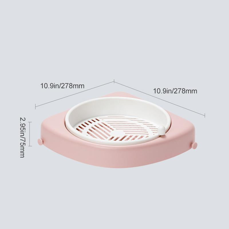 Rotating Corner Shelf for Bathroom Use