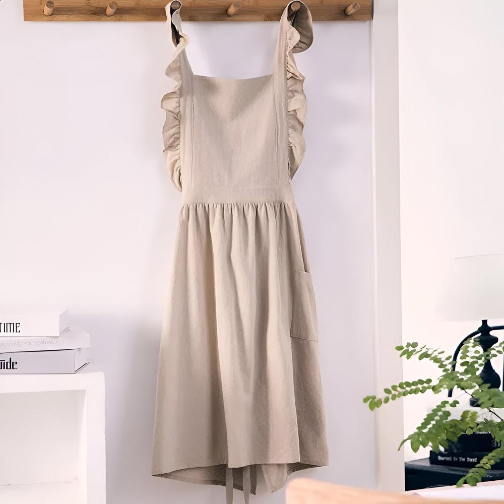 Charming Lace-Trimmed Apron for Every Occasion
