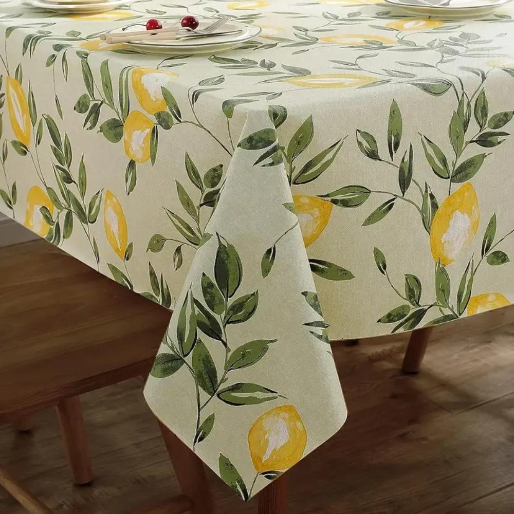 Fresh Citrus Table Cover for Stylish Gatherings