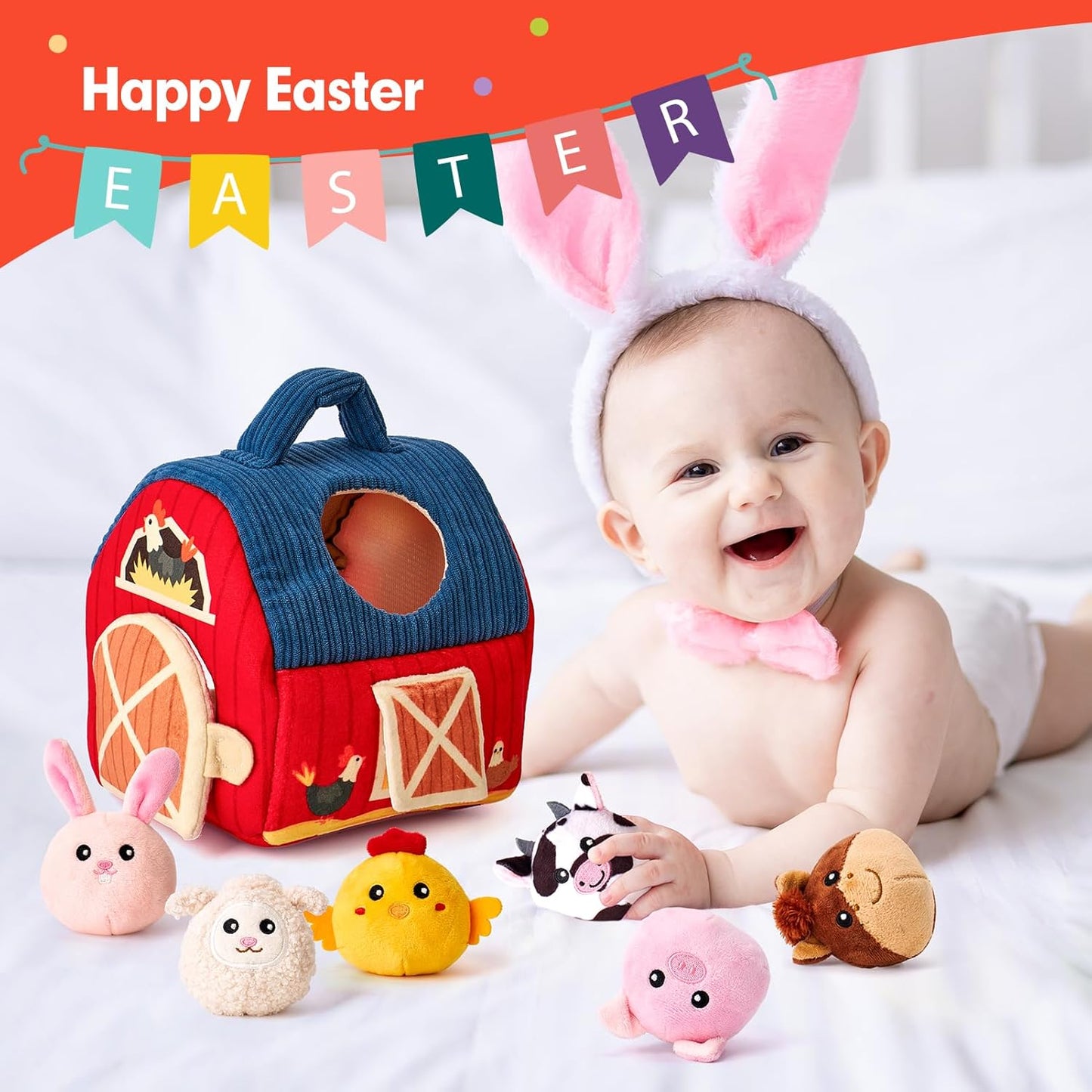 Soft Farm Animal Playset for Engaging Learning