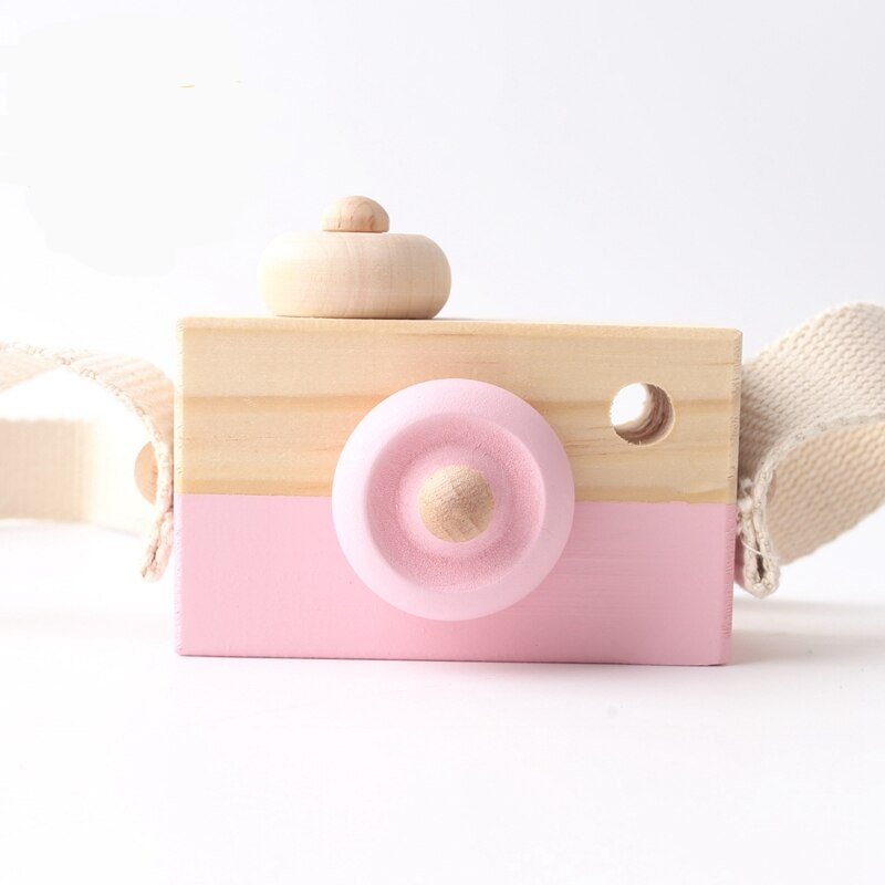 Eco-Friendly Wooden Camera Toy for Creative Play