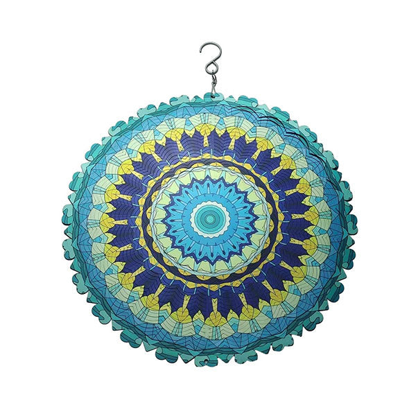 Vibrant 3D Whirling Mandala Decor