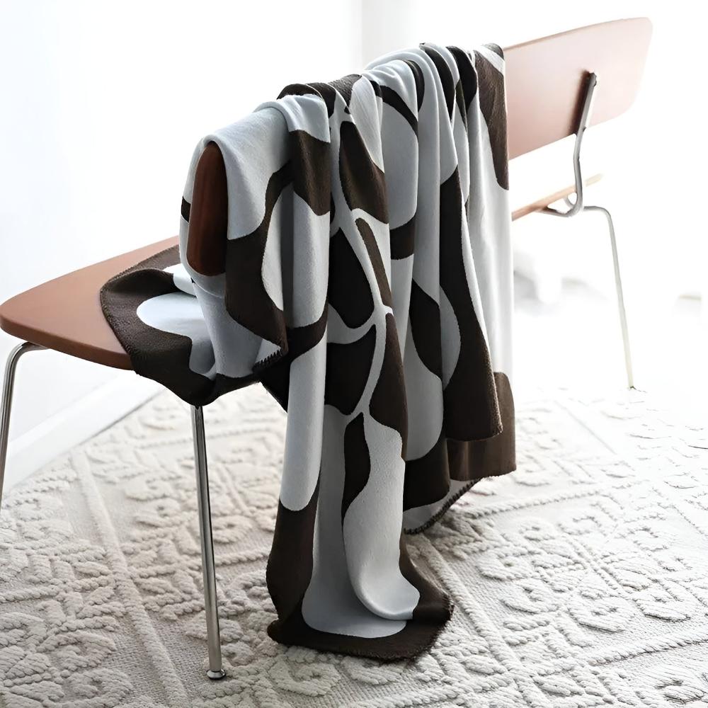 Vibrant Abstract Design Acrylic Throw Blanket