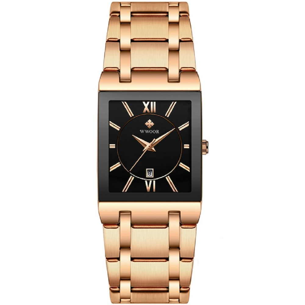 Waterproof Quartz Watch for Men - Stainless Steel Wrist Timepiece