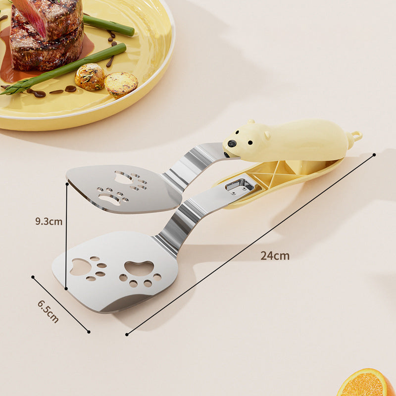 Food Turner for Easy Flipping, Draining, and Grabbing