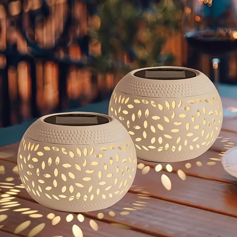 Solar-Powered Table Lamp with Motion Sensor