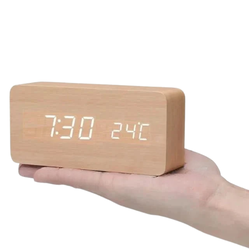 Clear Time and Temperature Display Anytime, Anywhere
