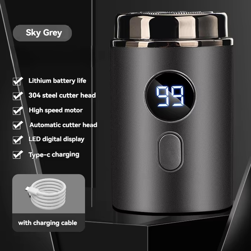 Compact Rechargeable Electric Shaver for Effortless Grooming