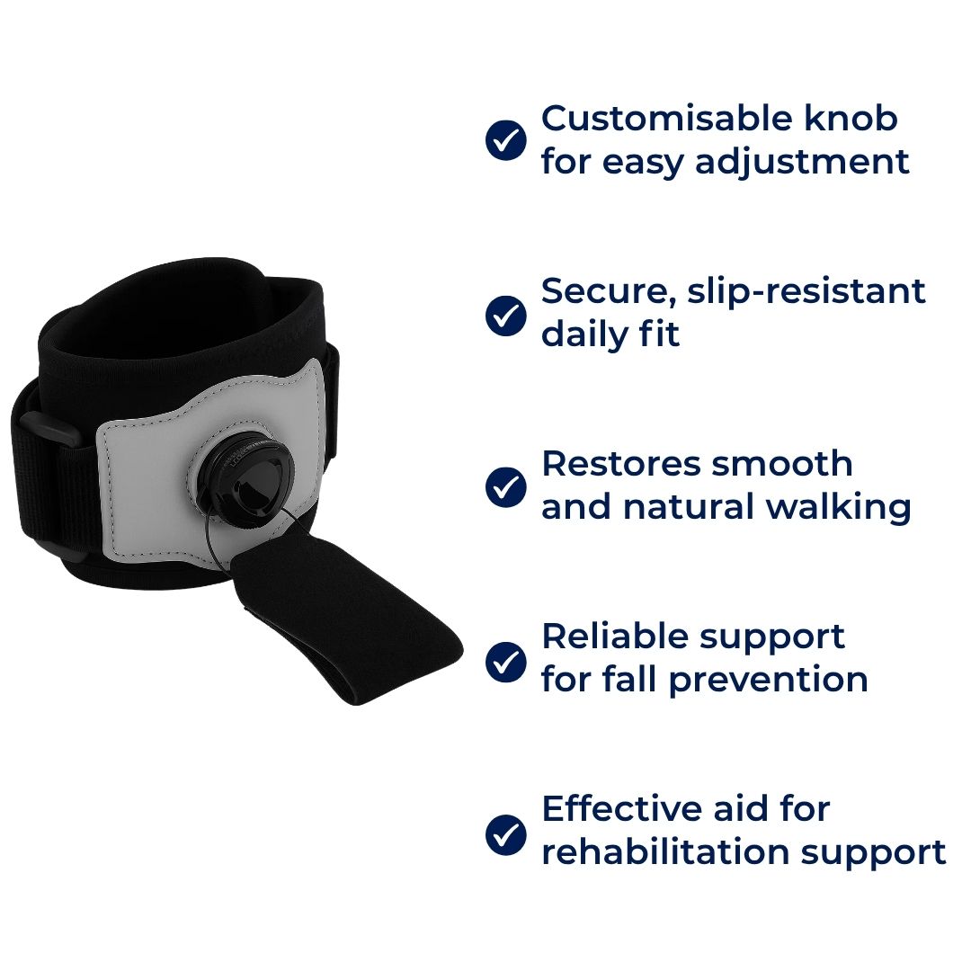 Lightweight Adjustable AFO Brace – Breathable Design for Balance & Stability