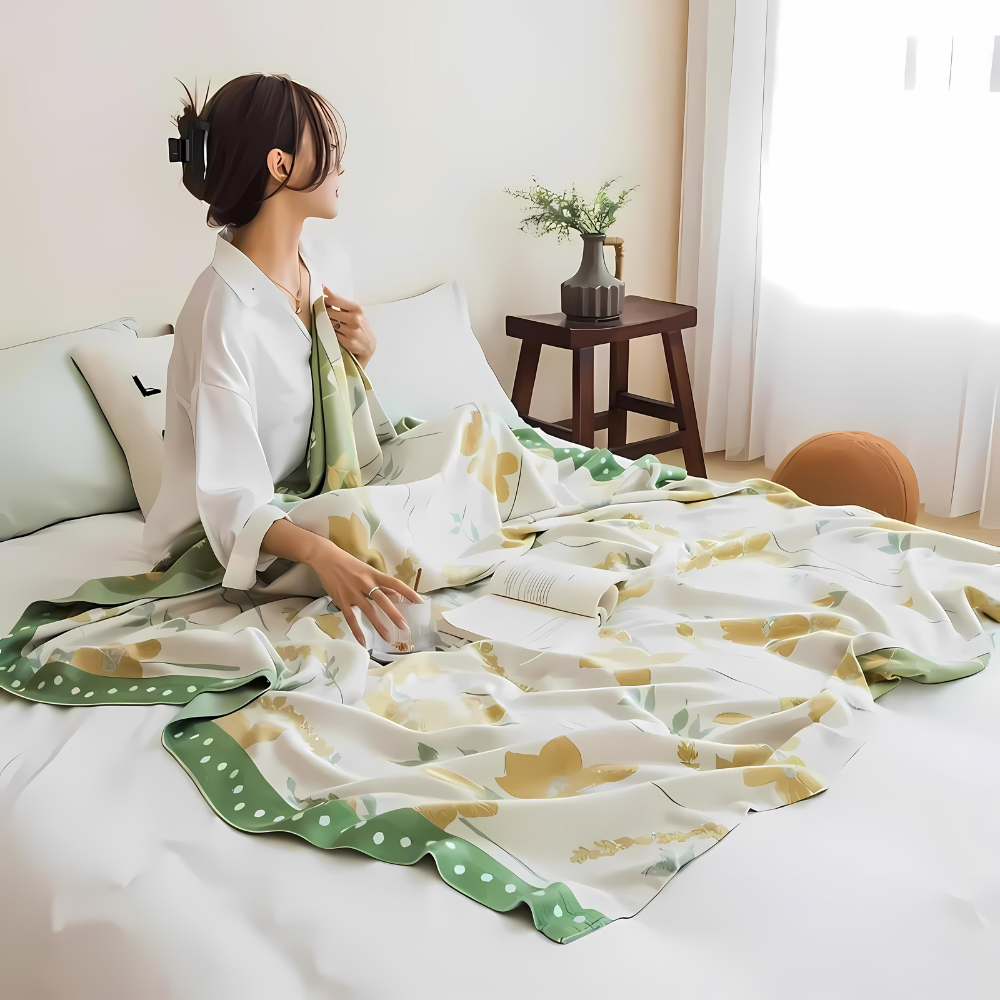 Charming Floral Breeze Cooling Blanket