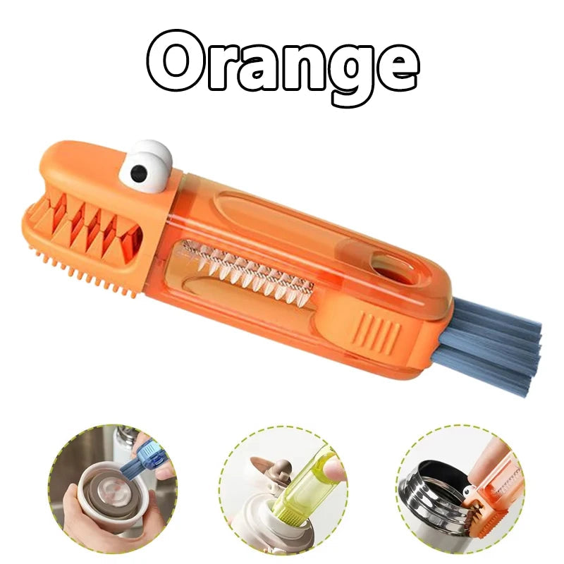 3-in-1 Bottle Brush for Caps, Straws & Neck Cleaning