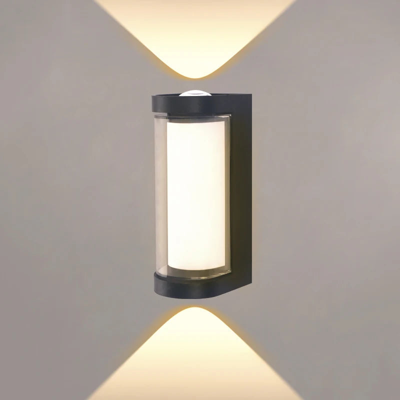 Contemporary Up/Down LED Wall Light | Waterproof IP65 | Aluminum | 17.5 × 12.5 × 10 cm