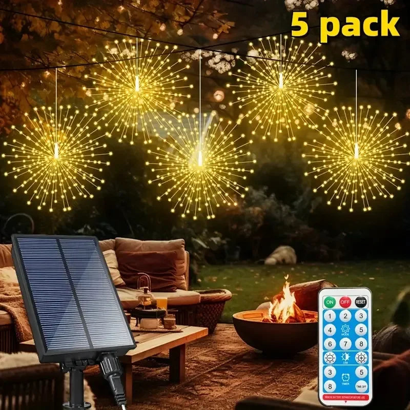 Solar Fairy Light String with 450 LEDs | 8 Modes & Remote Control | IP65 Waterproof | Perfect for Garden, Patio & Christmas