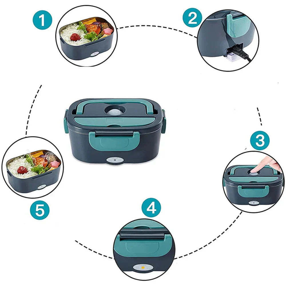 Electric Lunchbox with Thermo Function – Keep Meals Warm Anywhere