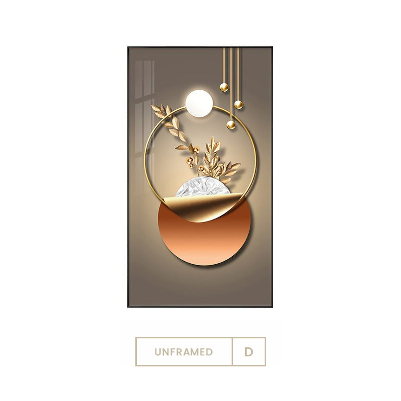Elegant Botanical Circle Wall Art for Modern Interiors