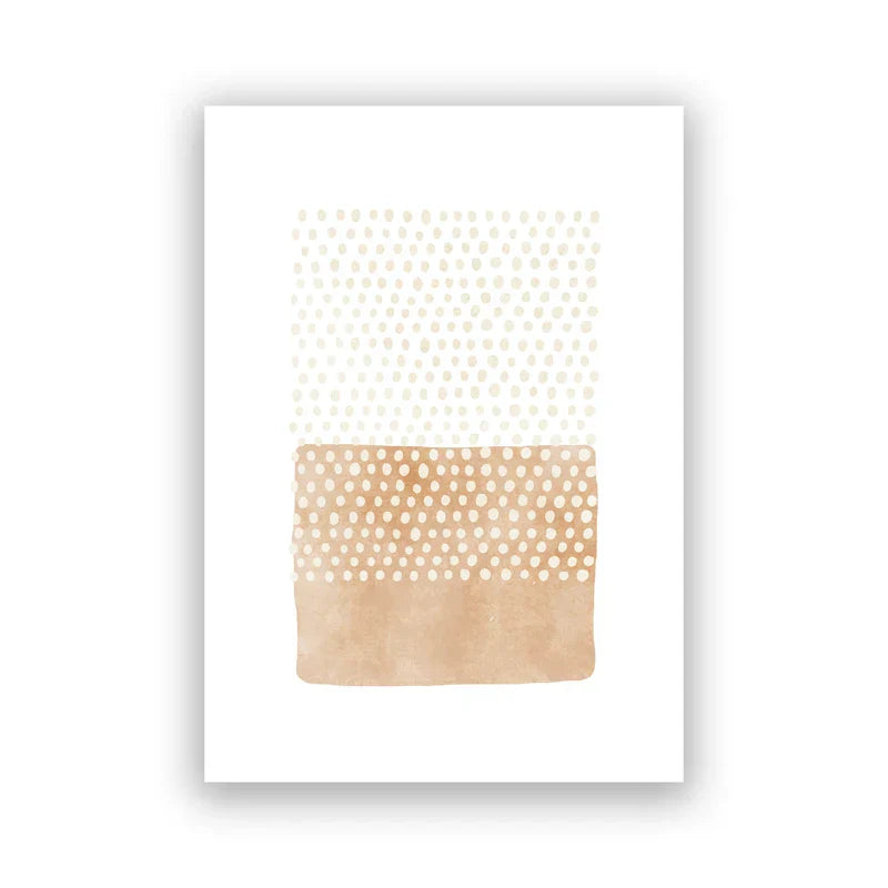 Contemporary Scandinavian Dot Art Canvas Prints for Modern Spaces