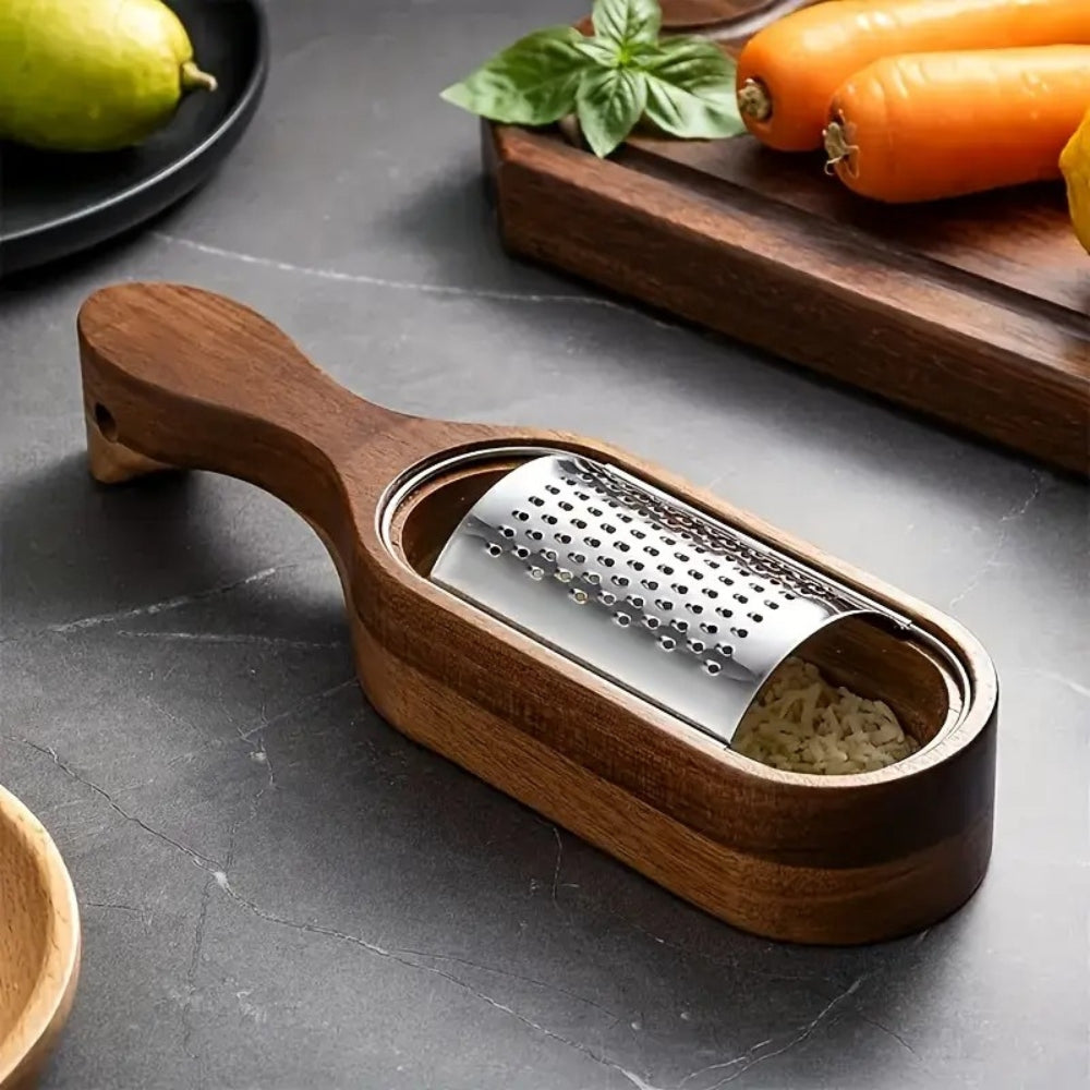 Classic Comfort Cheese Shredder with Wooden Handle