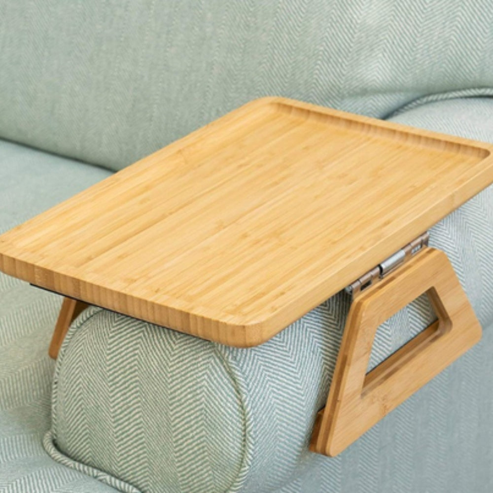 Versatile Bamboo Clip-On Side Table for Easy Living