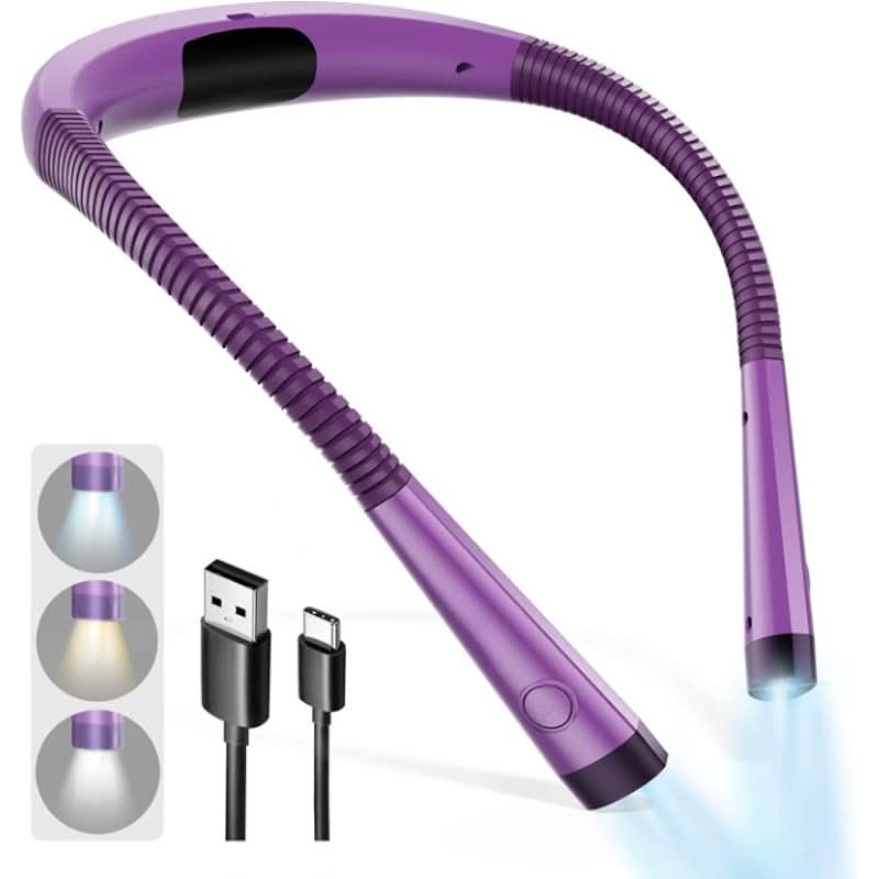 Adjustable Rechargeable LED Reading Light with Eye-Friendly Modes