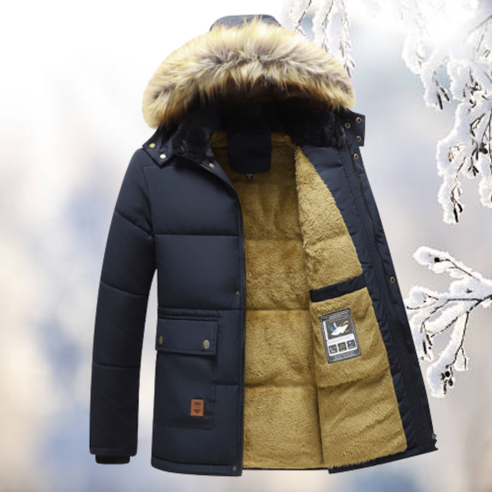 Warm Insulated Parka for Men - Cozy Winter Jacket