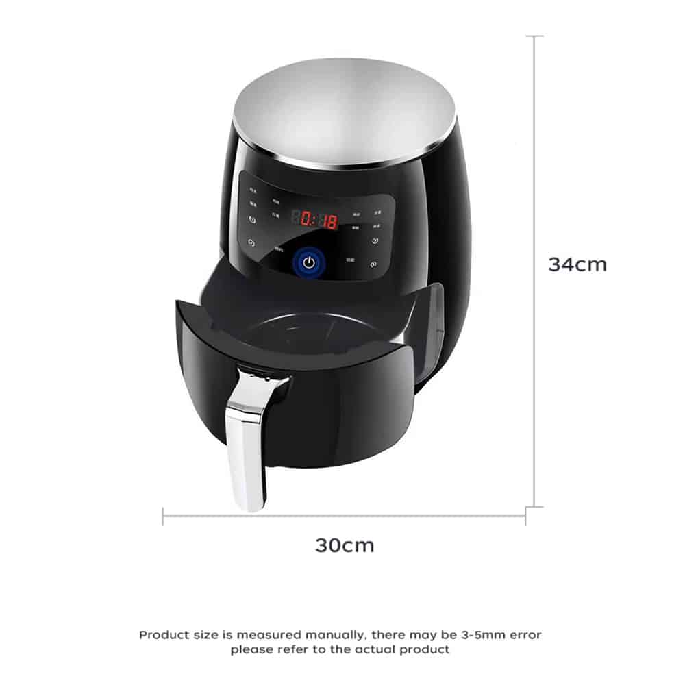 3.5 Liter Air Fryer for Low-Fat Grilling, Baking, Frying, and Roasting