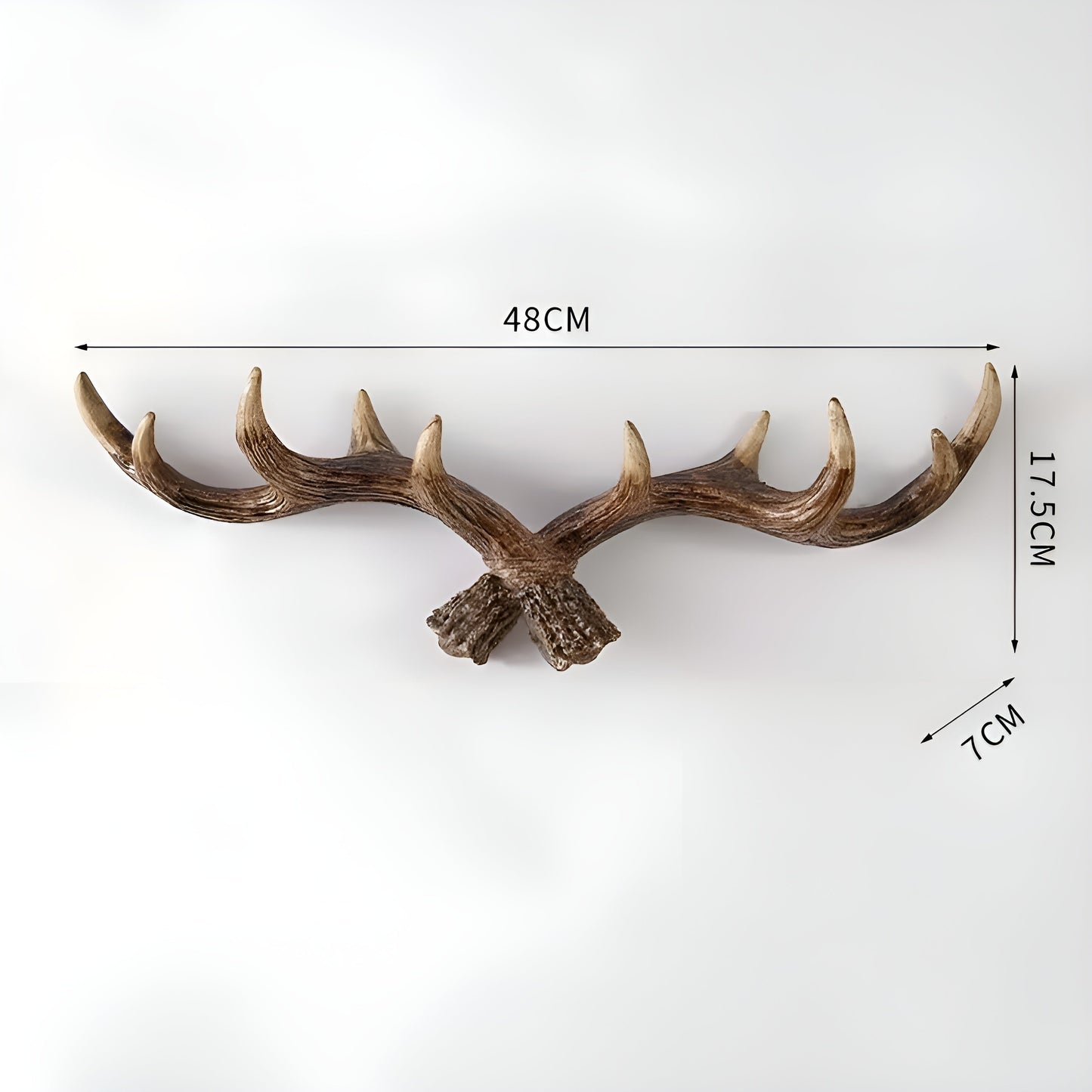 Retro Coat and Jacket Wall Hook - Decorative Antler Design