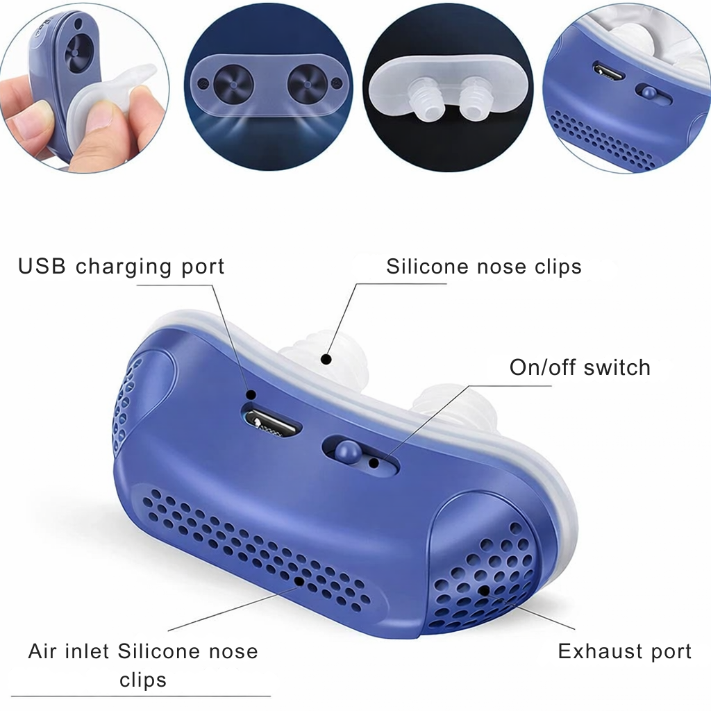 SnoreEase: Compact USB Rechargeable Breathing Aid