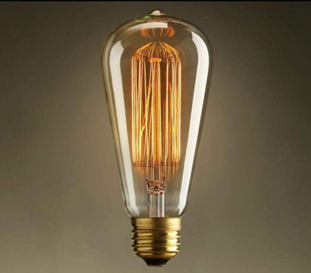 Country House Style Wall Lamp in Antique Wood Finish
