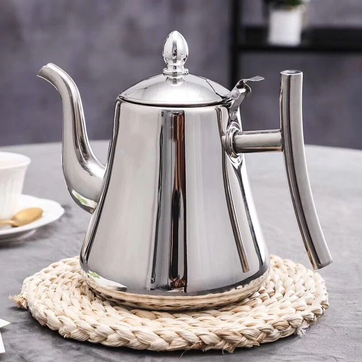 Electric Kettle with Integrated Filter – Stainless Steel Design