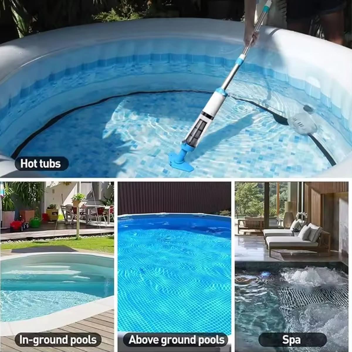 Cordless Vacuum Cleaner for Swimming Pools