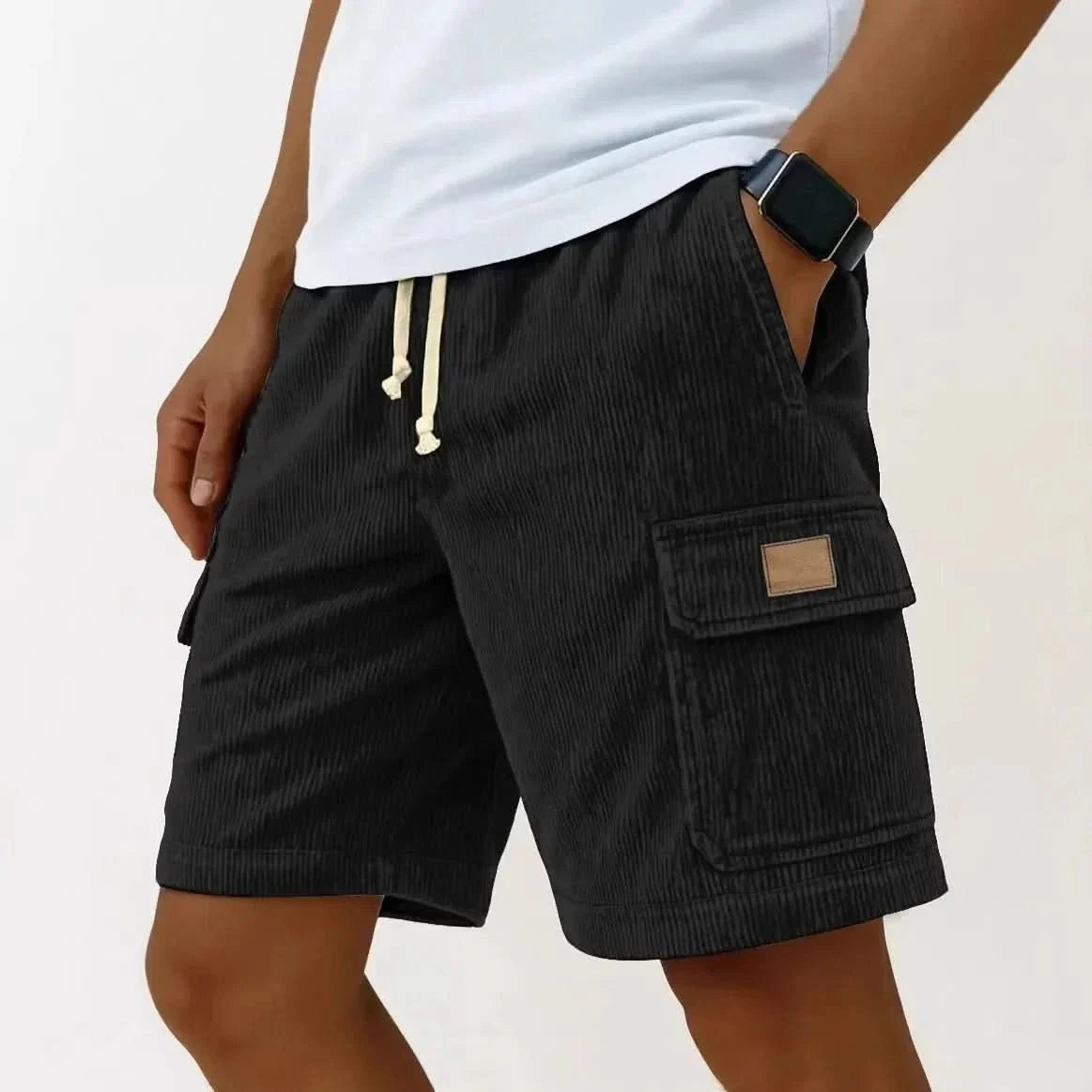 Casual Daily Wear Bermuda Shorts – Retro Style Design
