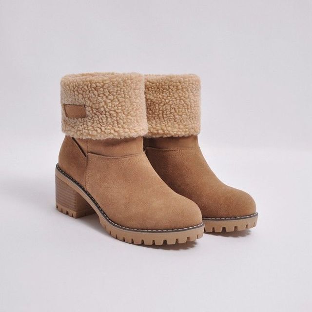 Stylish Fleece-Lined Winter Boots for Women
