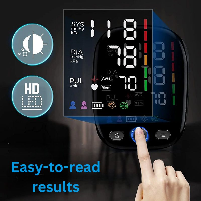 LED Display Blood Pressure Monitor for Accurate Readings