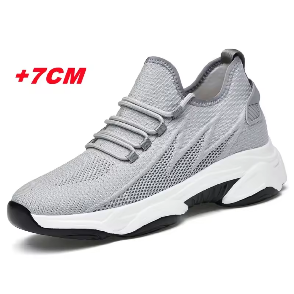 Height-Enhancing Sports Sneakers with Subtle 7 cm Lift