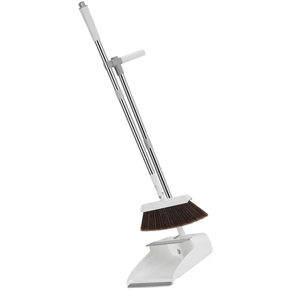 Effortless Upright Broom & Dustpan Set for Easy Cleaning