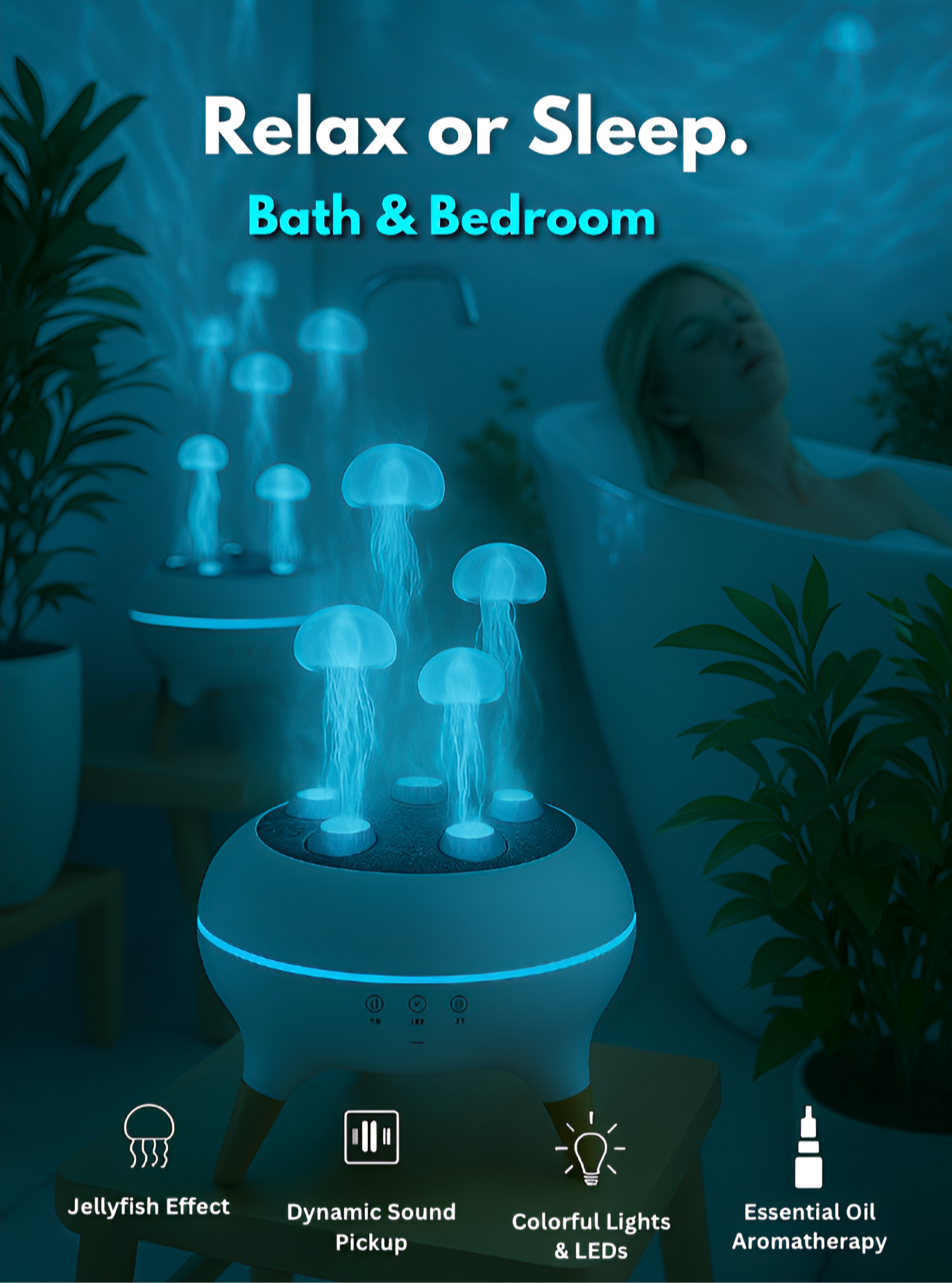 SerenityWave Aroma Diffuser | Ultrasonic Humidifier with Remote