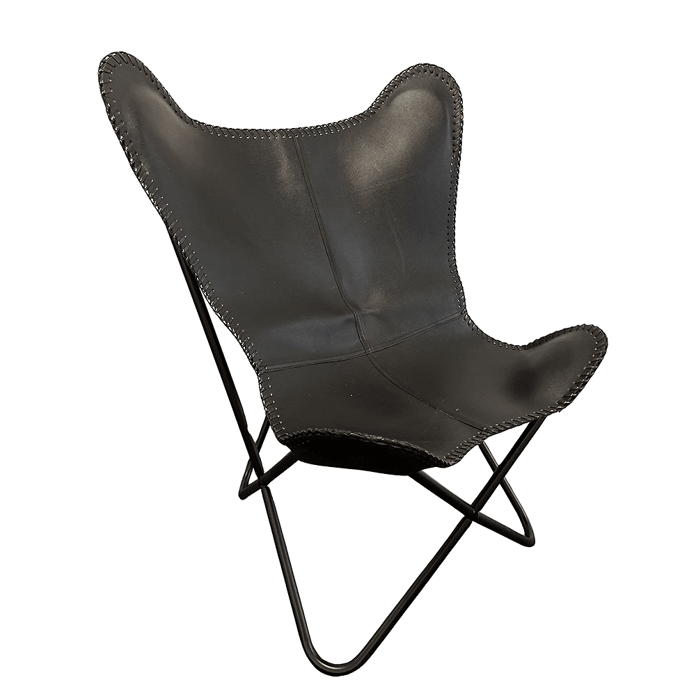 Genuine Leather Bat Chair in Various Colors Available
