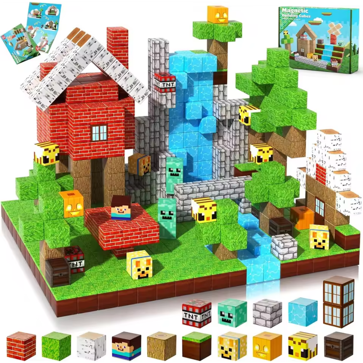 Kids' Construction Set with Magnetic Building Blocks