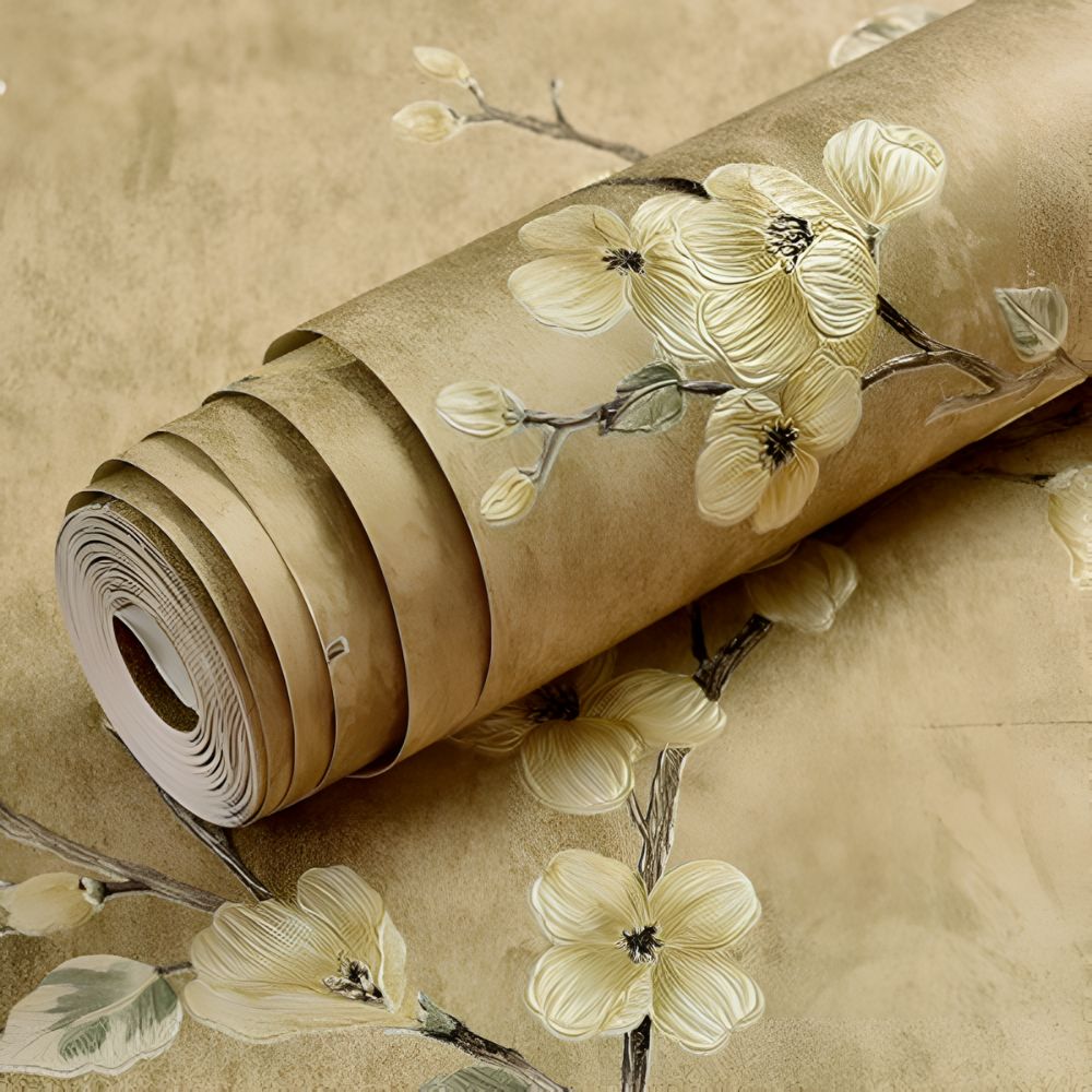 Chic Floral Self-Adhesive Wallpaper for Effortless Style