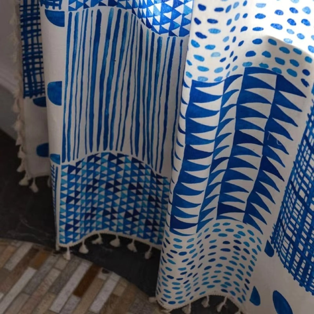 Vivid Geometric Dot Design Blackout Drapes