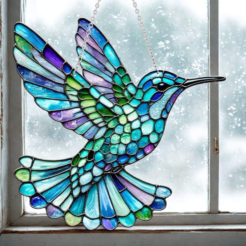 Radiant Feathered Sunlight Catcher for Your Windows