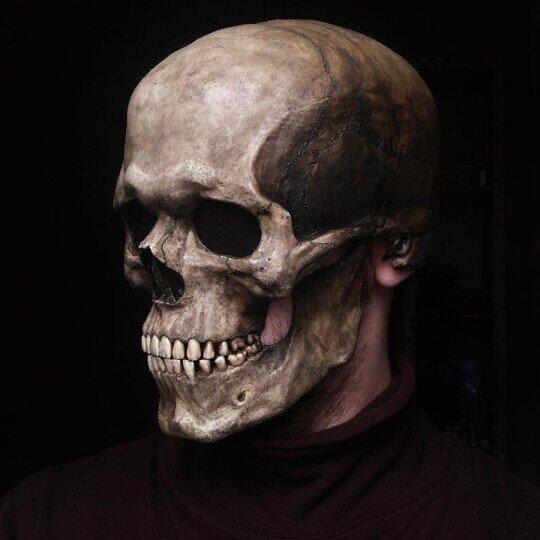 Skull Mask for Halloween Celebrations and Costume Accessories