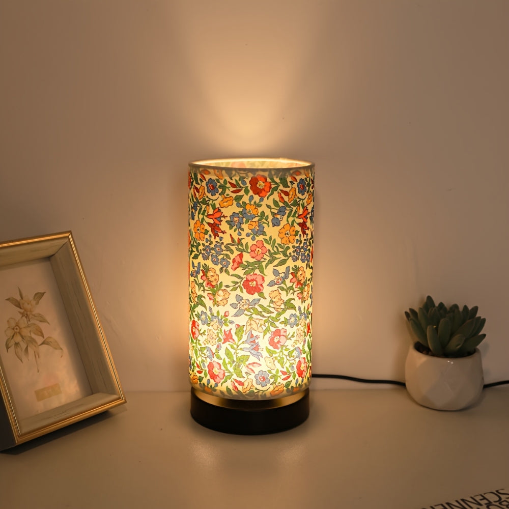 Charming Floral Fabric Table Lamp for Cozy Illumination