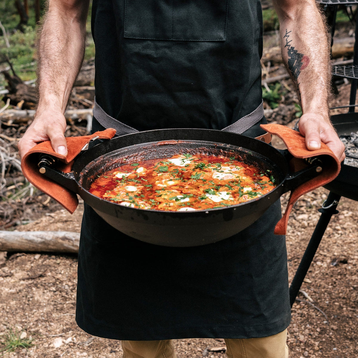 Versatile Cast Iron Outdoor Cooking Station