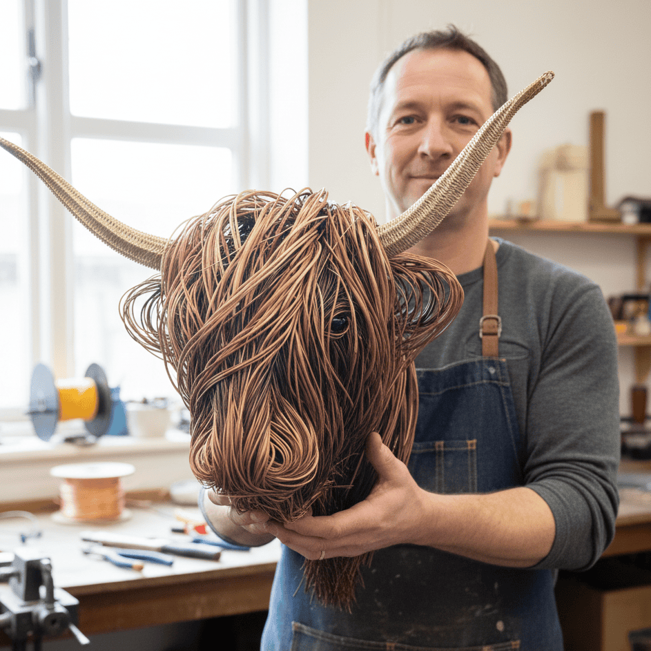 Distinctive Cow Head Wall Art for Home Interiors