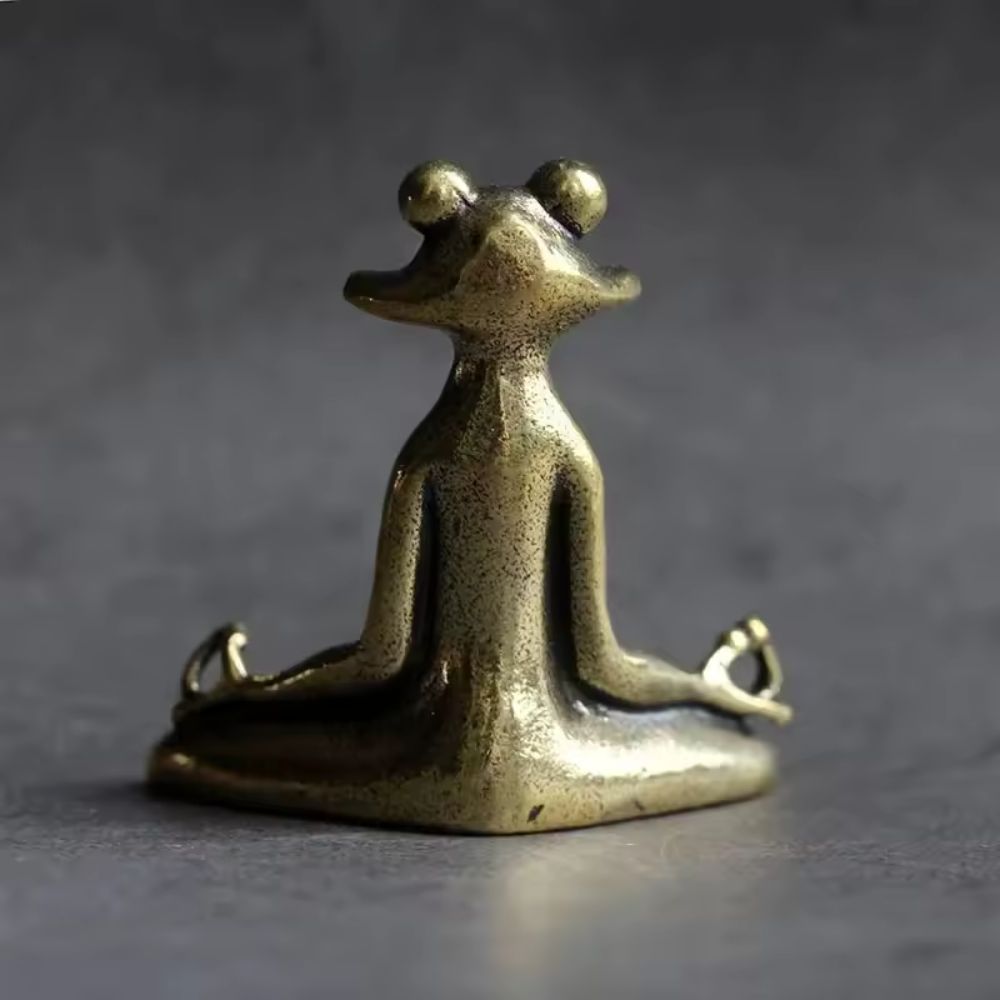 Serenity Frog Zen Figurine for Tranquil Spaces