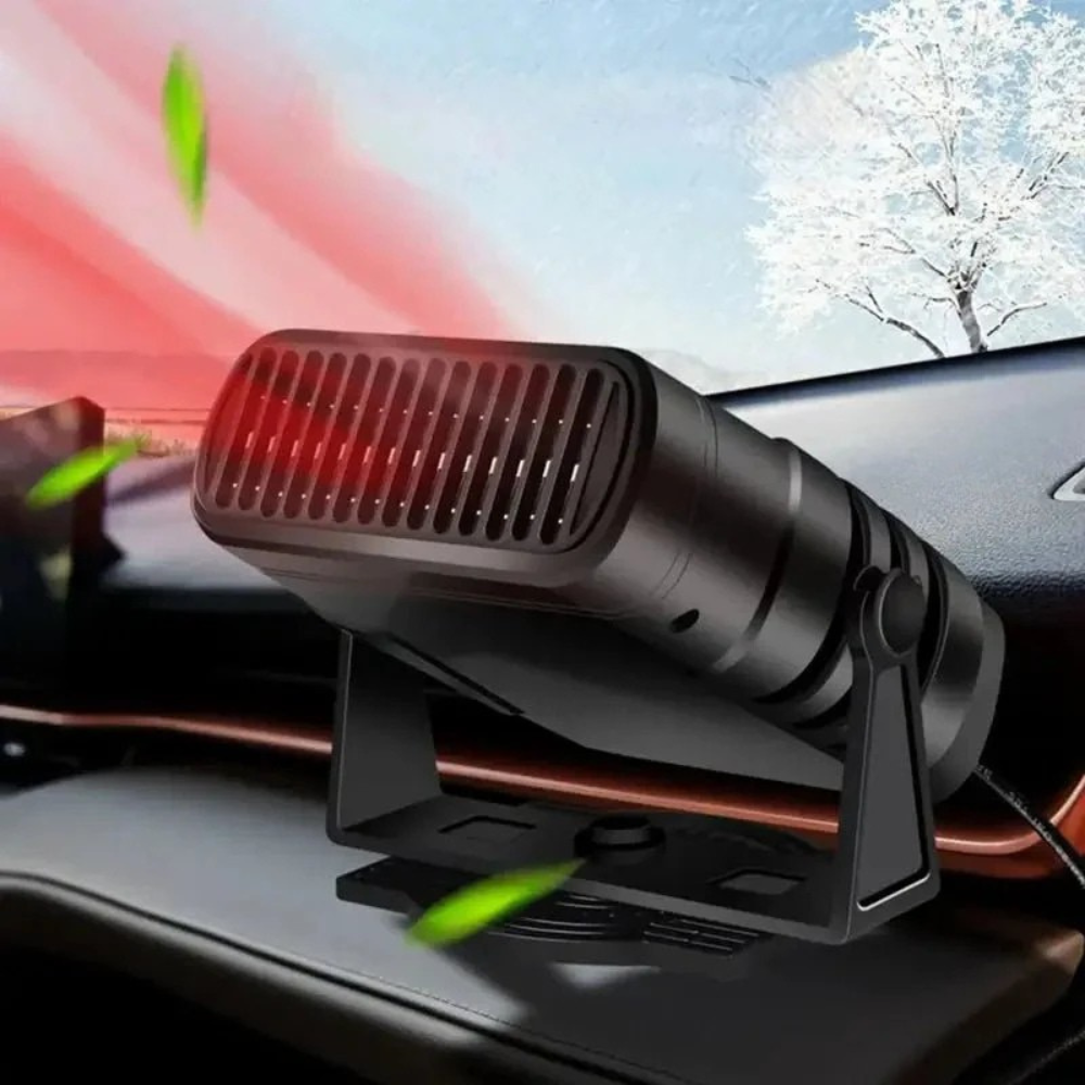 Compact Vehicle Heater - Quick Defogging Fan